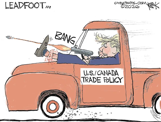Editorial cartoon for Aug. 28, 2026